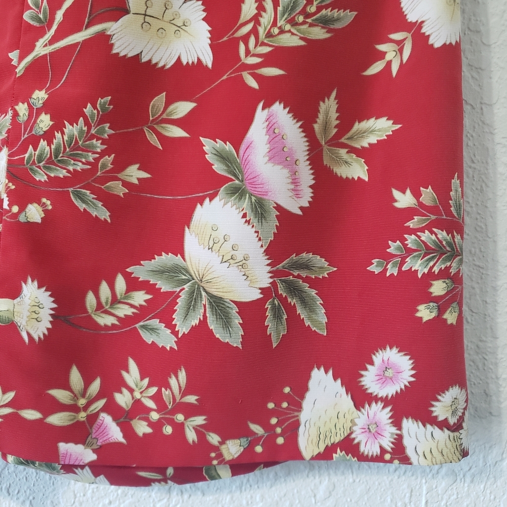 EP Pro Red Floral Golf Skort size 6 Chinoiserie - Picture 6 of 14